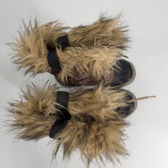 Sorel Joan of Arctic Snow Brown Waterproof Leather Womens Boots NL1540‎ Size 6 - Picture 7 of 8